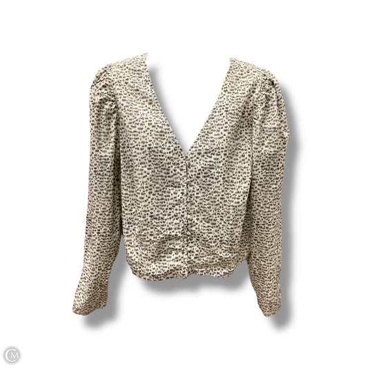 Blouse Long Sleeve By Levis In Black & White, Size: 1x