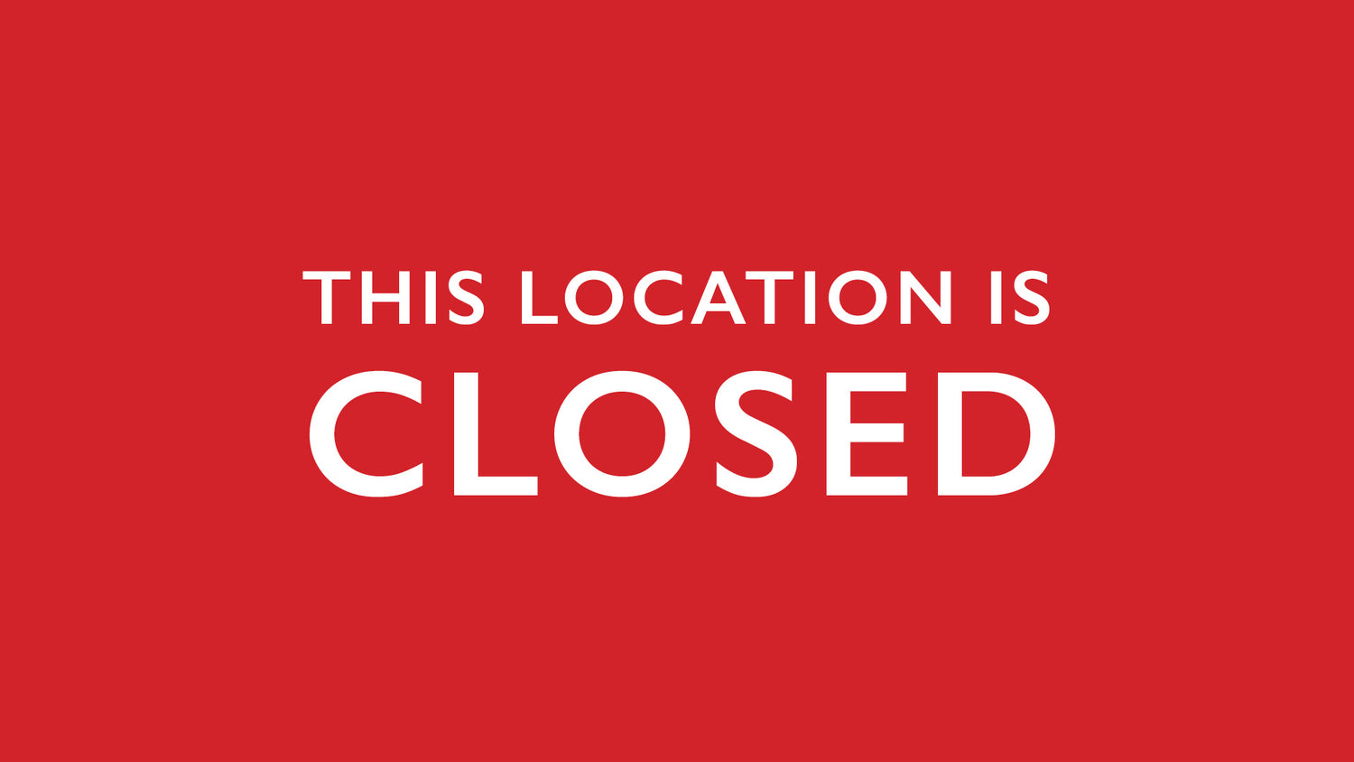 Store closed